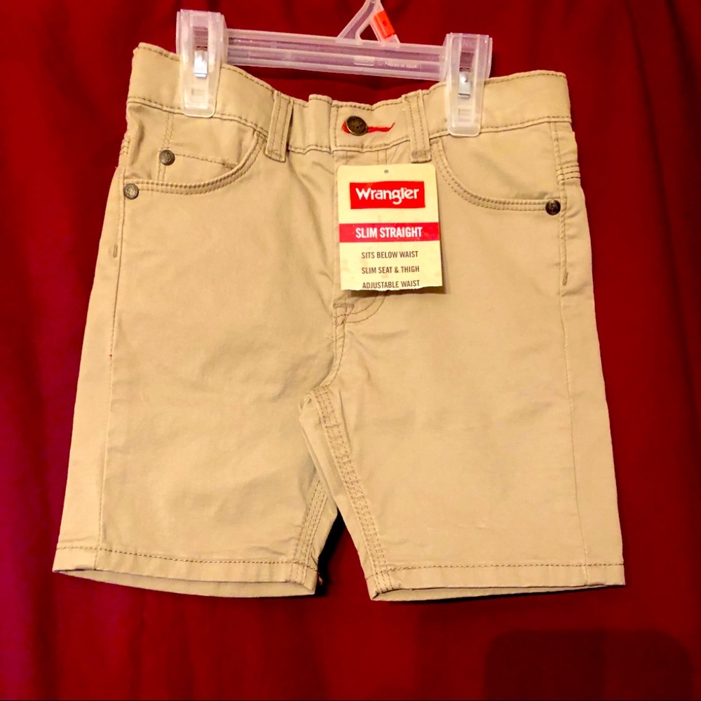 Khaki Boys Wrangler Shorts